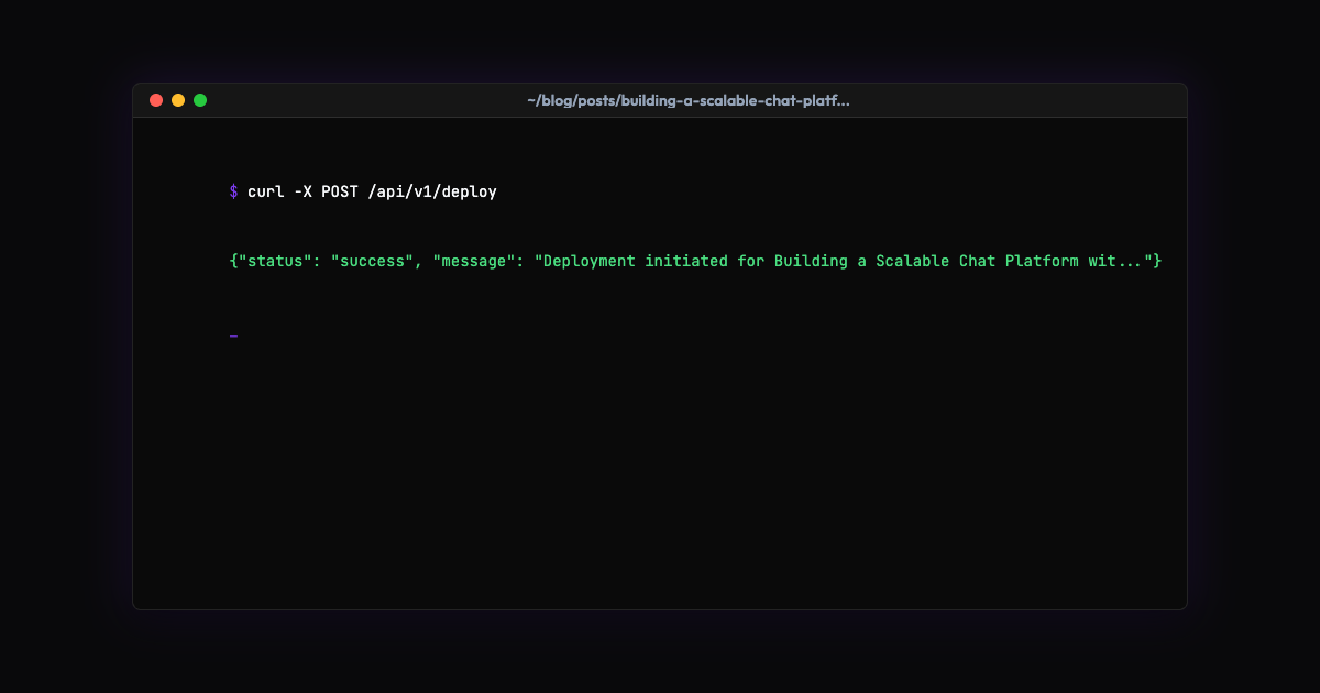 Building a Scalable Chat Platform with Claude Code